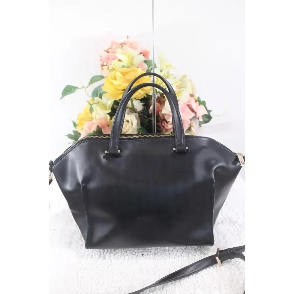 Kate Spade Parliament Square Exotic Savannah Satchel IN BLACK PURSE (p3000